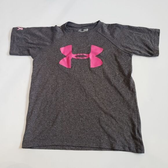 Under Armour Breast Cancer Awareness Top YXS - Picture 1 of 11